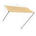 Toldo retráctil con LED amarillo y blanco 300x150 cm