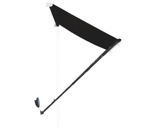 Toldo retráctil con LED gris antracita 250x150 cm