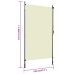 Estor enrollable de exterior color crema 120x270 cm