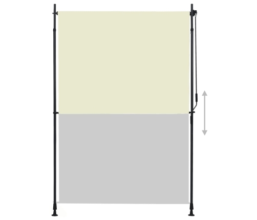 Estor enrollable de exterior color crema 150x270 cm