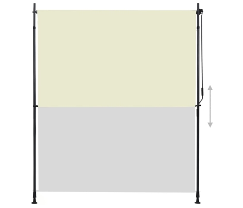 Estor enrollable de exterior color crema 200x270 cm