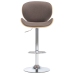 Taburete de cocina de tela color gris taupe