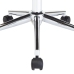 Silla de comedor giratoria madera curvada cuero sintético crema