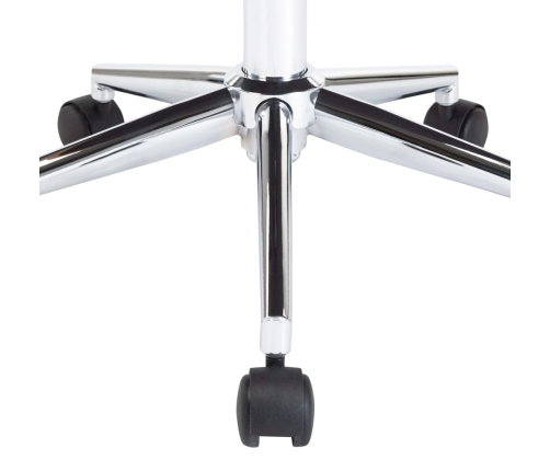 Silla de comedor giratoria madera curvada cuero sintético negro