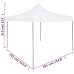 Carpa plegable profesional acero blanco 3x3 m