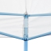 Carpa de fiestas plegable paredes laterales acero blanco 3x6 m