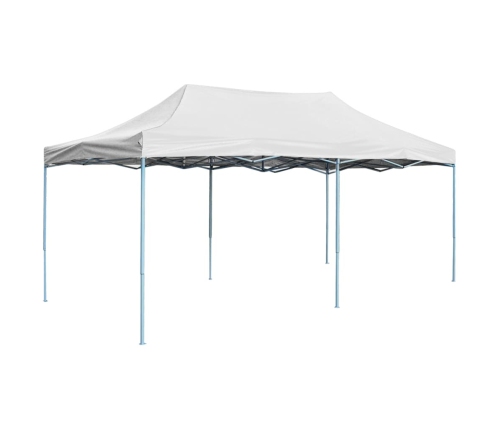 Carpa plegable profesional acero blanco 3x6 m