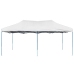Carpa plegable profesional acero blanco 3x6 m