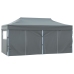 Carpa plegable profesional con 4 paredes acero antracita 3x6 m