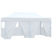 Carpa plegable profesional con 4 paredes acero blanco 3x6 m