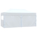 Carpa plegable profesional con 4 paredes acero blanco 3x6 m