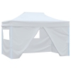 Carpa plegable para celebraciones con 4 paredes blanco 3x4,5 m