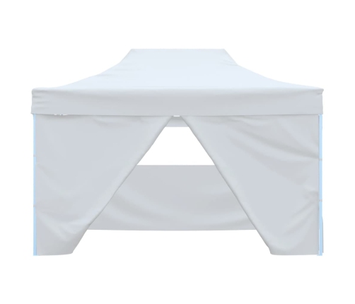 Carpa plegable para celebraciones con 4 paredes blanco 3x4,5 m
