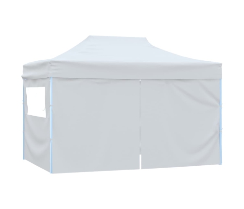 Carpa plegable para celebraciones con 4 paredes blanco 3x4,5 m