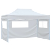 Carpa plegable para celebraciones con 3 paredes blanco 3x4,5 m