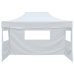 Carpa plegable para celebraciones con 3 paredes blanco 3x4,5 m