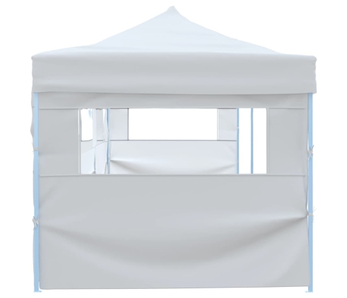 Carpa de fiestas pop-up plegable con 5 paredes blanco 3x9 m