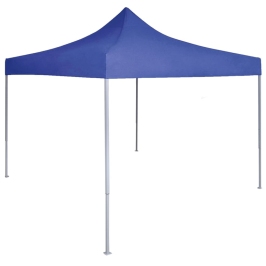 Carpa plegable profesional acero azul 2x2 m