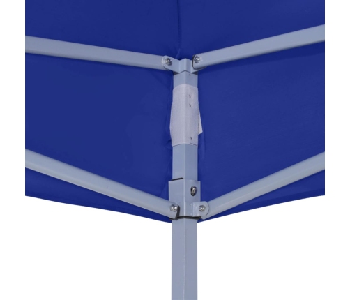 Carpa plegable profesional acero azul 2x2 m