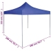 Carpa plegable profesional acero azul 2x2 m