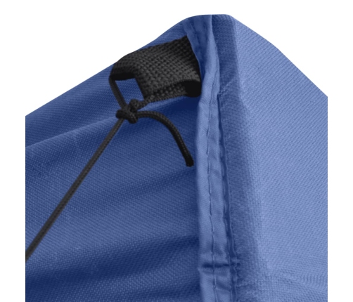 Carpa plegable profesional con 4 paredes acero azul 2x2 m