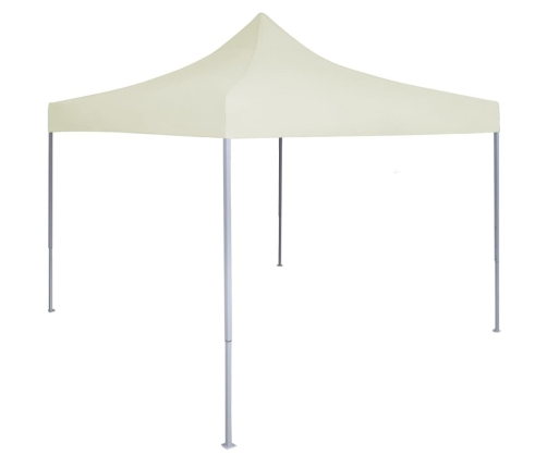 Carpa plegable profesional acero color crema 2x2 m