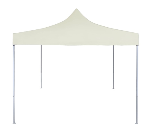 Carpa plegable profesional acero color crema 2x2 m