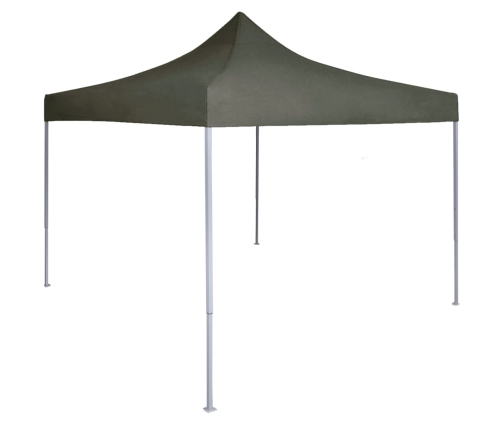 Carpa plegable profesional acero gris antracita 2x2 m