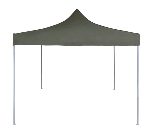 Carpa plegable profesional acero gris antracita 2x2 m