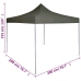 Carpa plegable profesional acero gris antracita 2x2 m