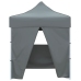 Carpa plegable profesional 4 paredes acero gris antracita 2x2 m