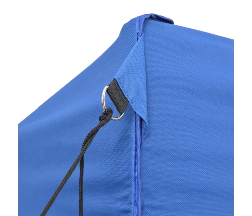 Carpa plegable profesional acero azul 3x4 m