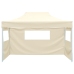 Carpa plegable profesional con 3 paredes acero color crema 3x4m