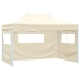 Carpa plegable profesional con 4 paredes acero color crema 3x4m