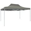 Carpa plegable profesional acero gris antracita 3x4 m