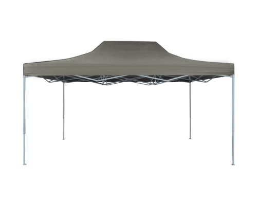 Carpa plegable profesional acero gris antracita 3x4 m