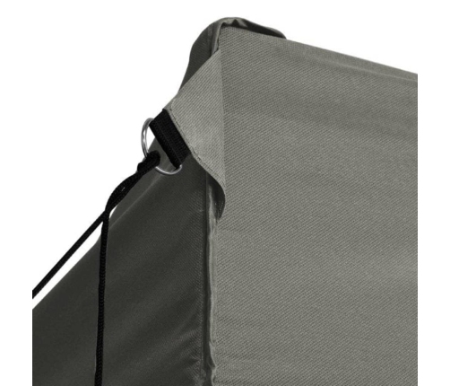 Carpa plegable profesional acero gris antracita 3x4 m