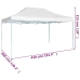 Carpa plegable profesional acero blanco 3x4 m