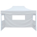 Carpa plegable profesional con 3 paredes acero blanco 3x4 m