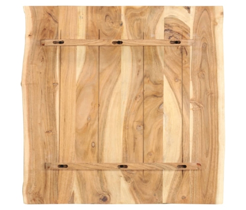 Superficie de mesa de madera maciza de acacia 58x(50-60)x2,5 cm