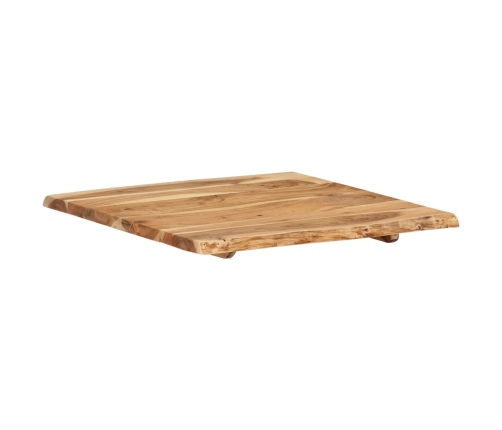 Superficie de mesa de madera maciza de acacia 58x(50-60)x2,5 cm