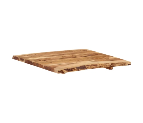 Superficie de mesa de madera maciza de acacia 58x(50-60)x2,5 cm