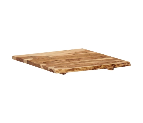 Superficie de mesa de madera maciza de acacia 58x(50-60)x2,5 cm