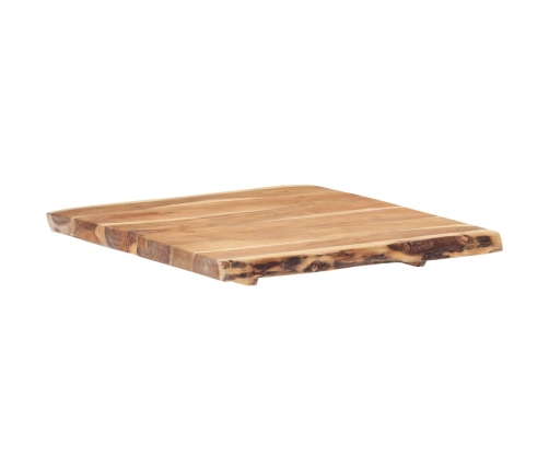 Superficie de mesa de madera maciza de acacia 58x(50-60)x3,8 cm