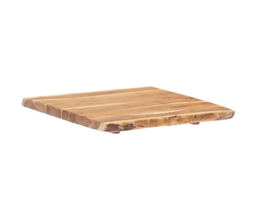 Superficie de mesa de madera maciza de acacia 58x(50-60)x3,8 cm