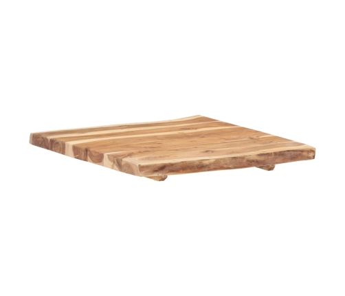 Superficie de mesa de madera maciza de acacia 58x(50-60)x3,8 cm