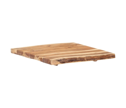 Superficie de mesa de madera maciza de acacia 58x(50-60)x3,8 cm