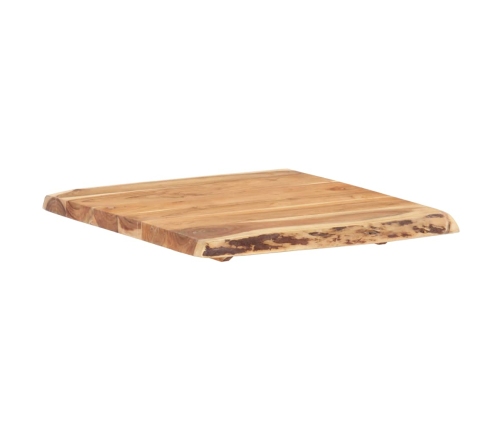 Superficie de mesa de madera maciza de acacia 58x(50-60)x3,8 cm