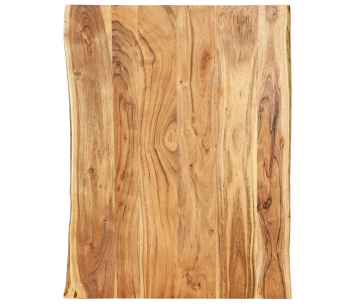 Superficie de mesa de madera maciza de acacia 80x(50-60)x2,5 cm