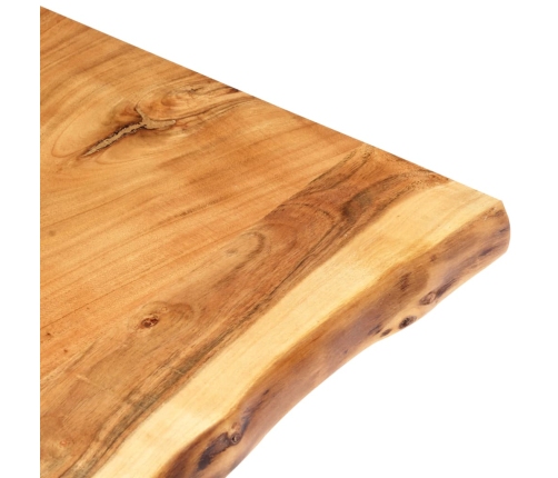 Superficie de mesa de madera maciza de acacia 80x(50-60)x2,5 cm